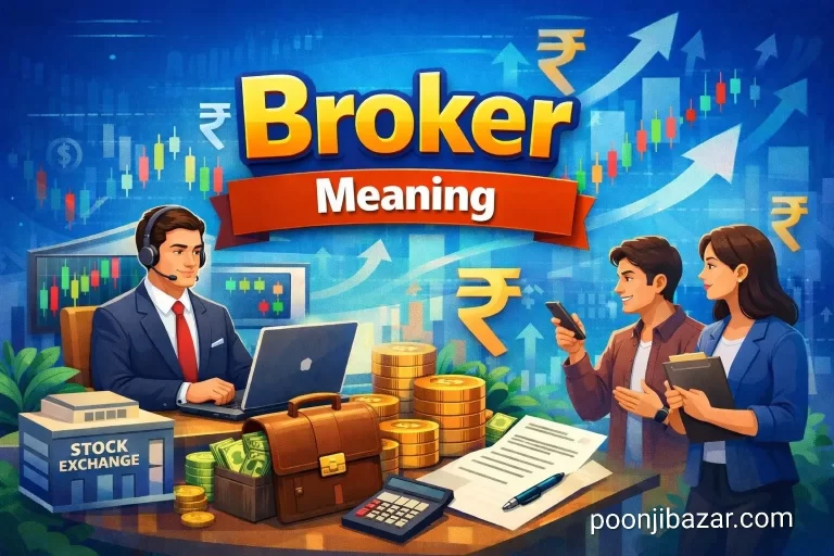 Broker meaning in Hindi