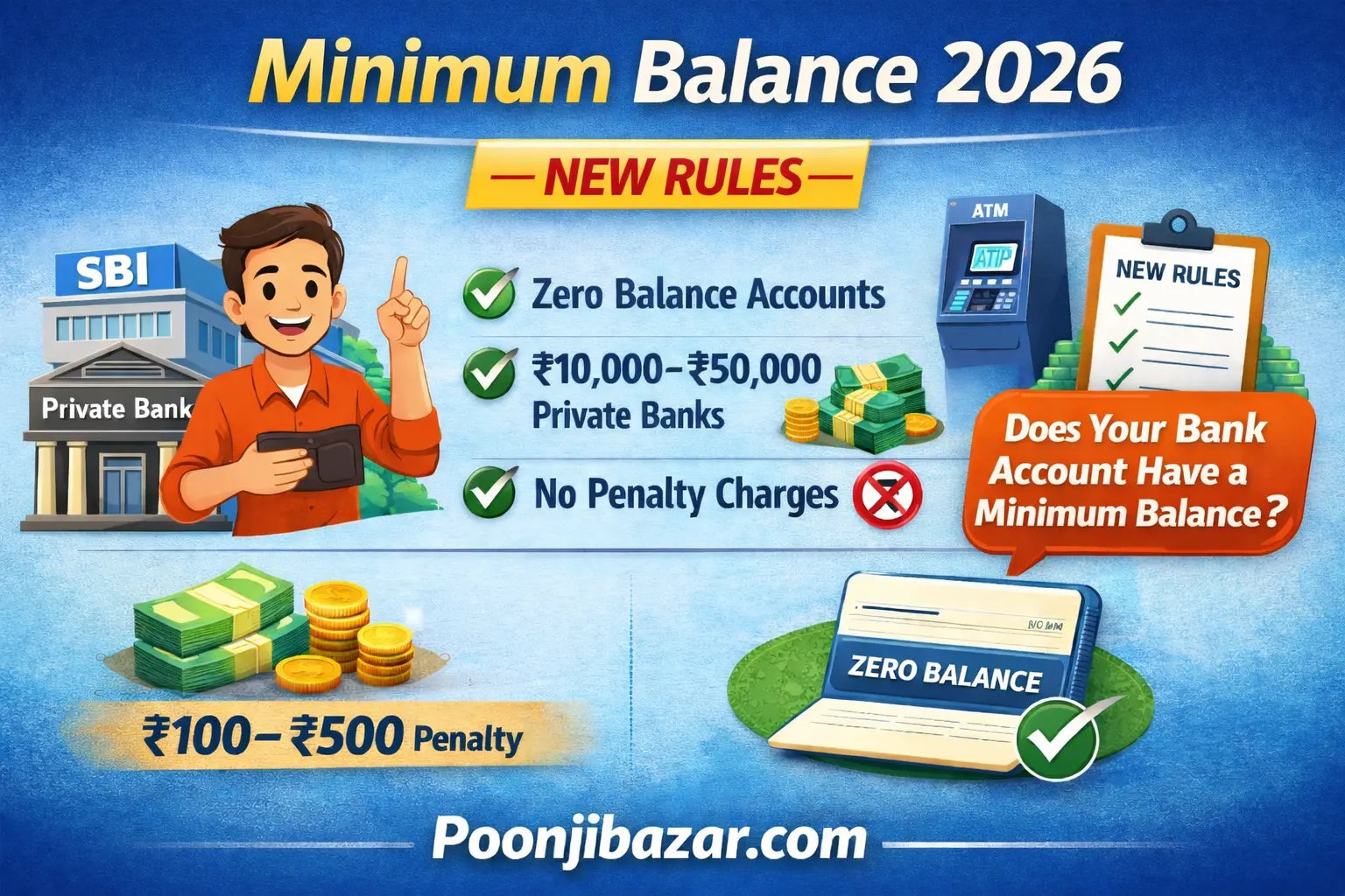 Minimum balance explained in Hindi
