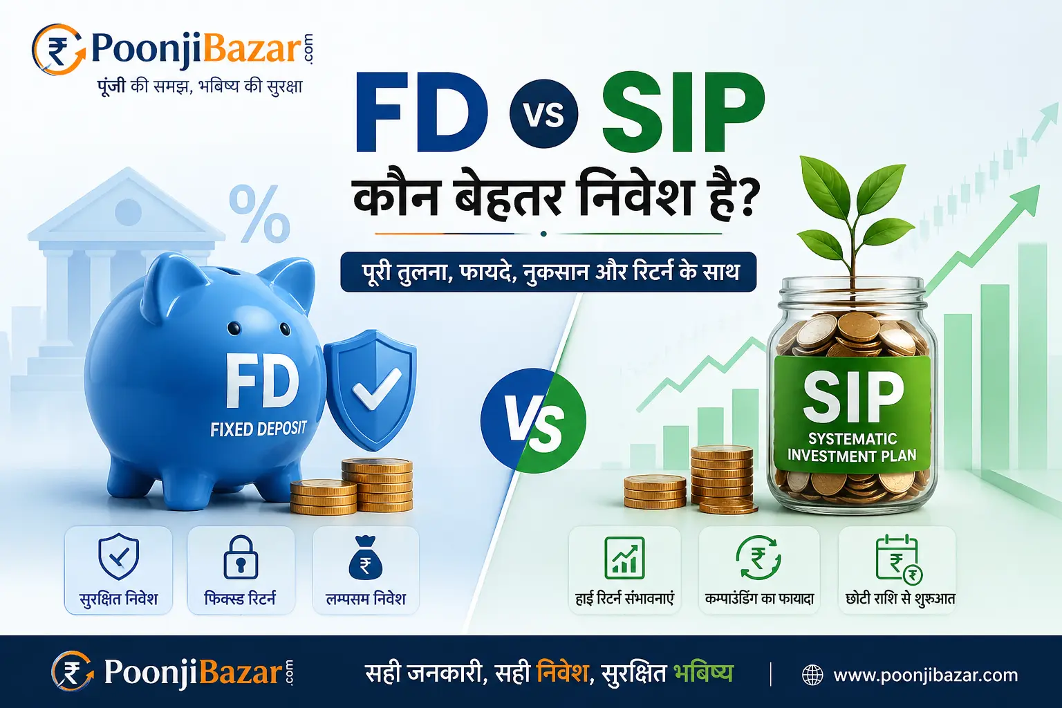FD Vs SIP in Hindi