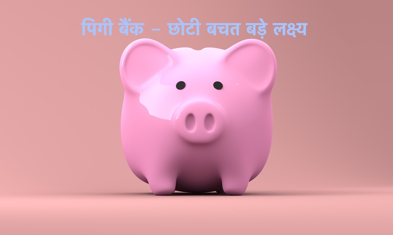Piggy Bank in Hindi पिगी बैंक - छोटी बचत बड़े लक्ष्य