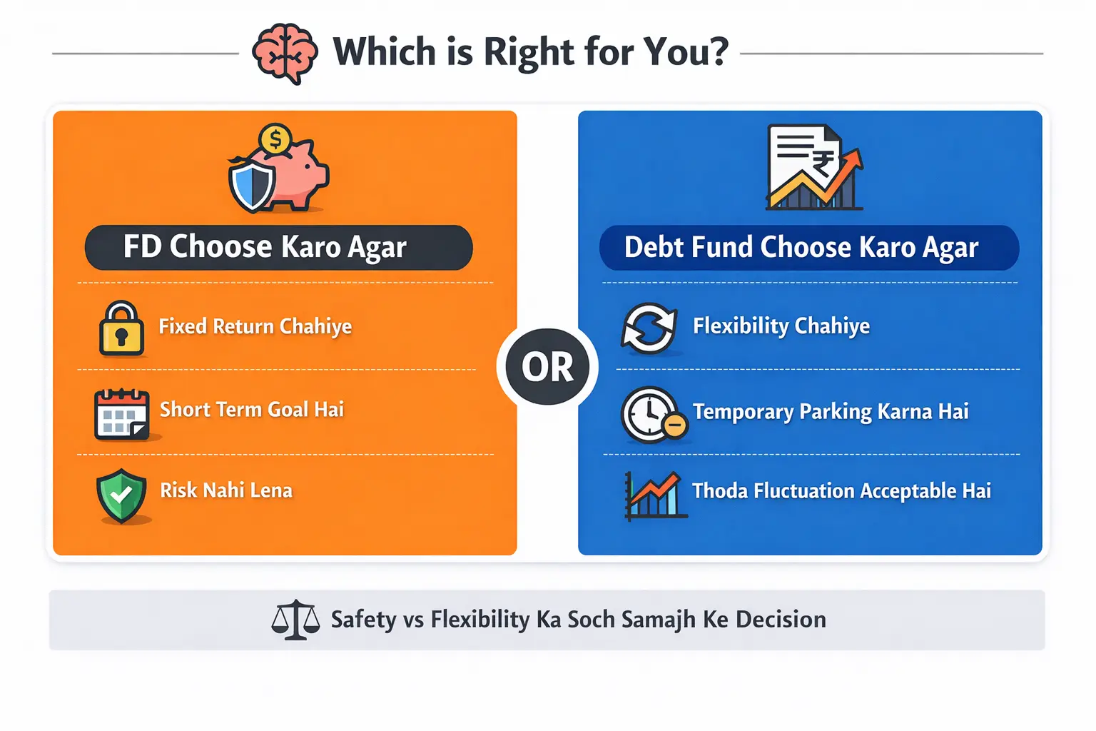Debt Fund Vs Fixed Deposit Decision kaise len