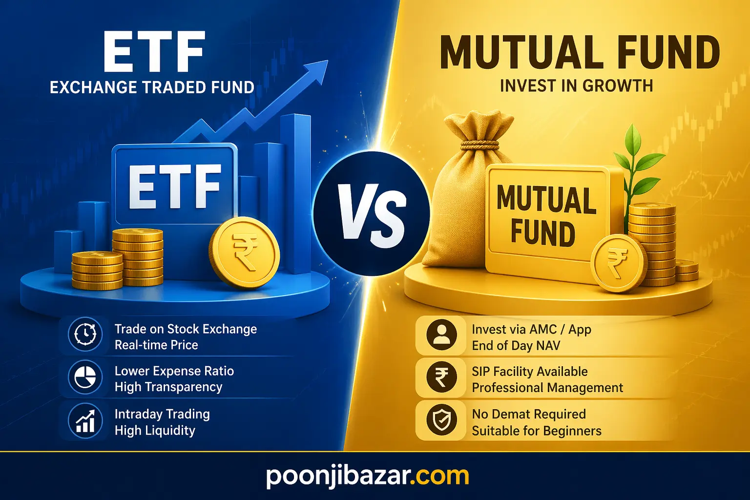 ETF vs Mutual Fund comparison