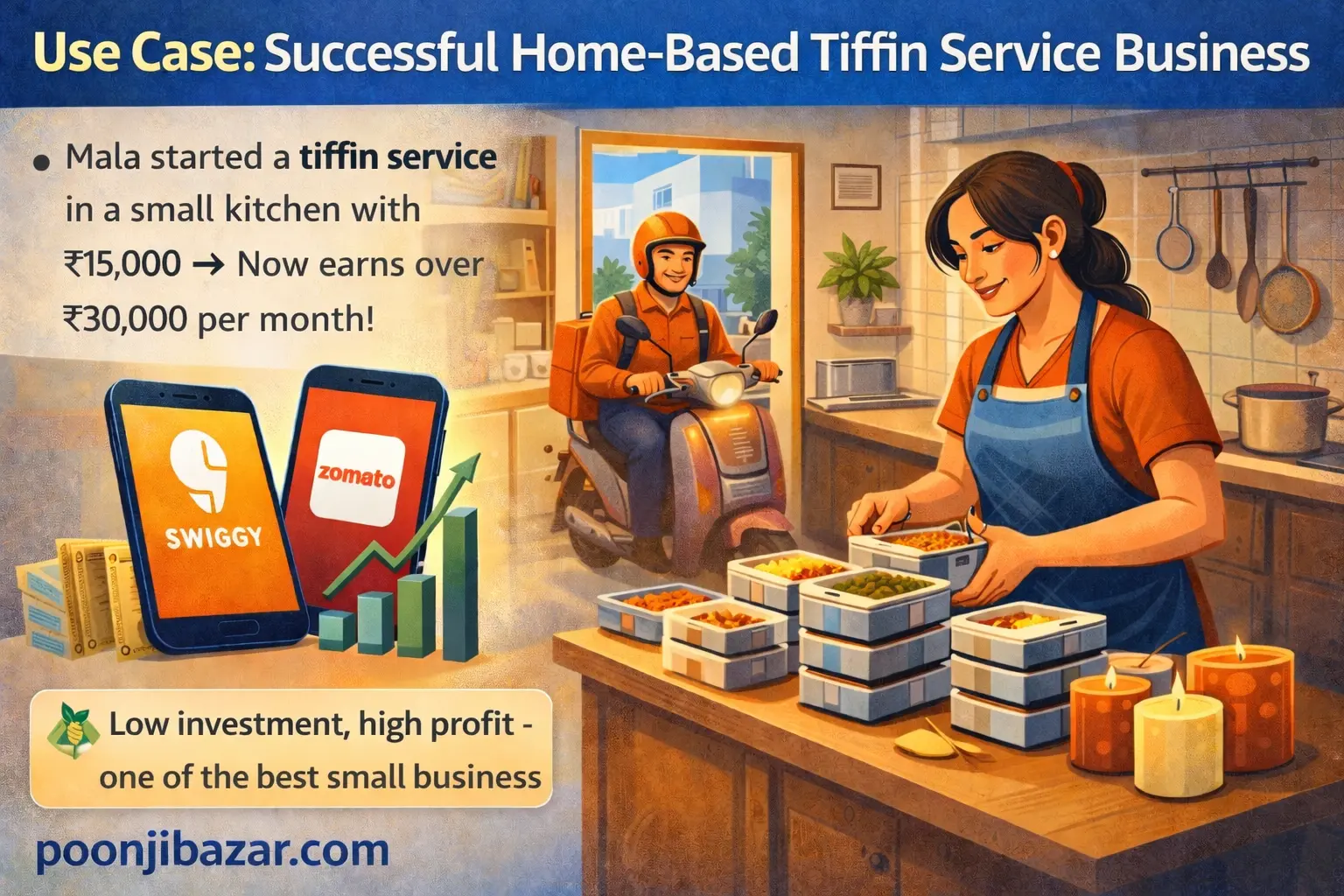 Successful tiffin service story in progress